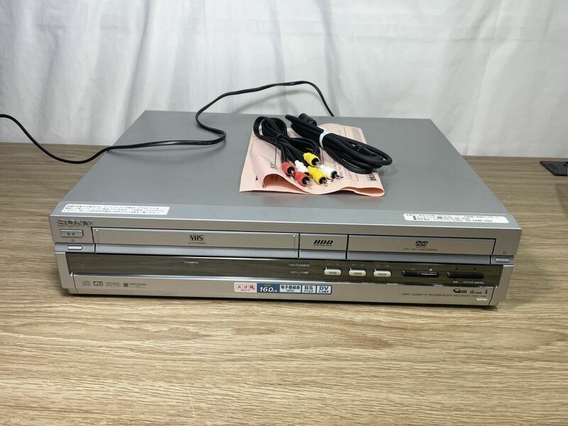 SONY HDD搭載VHSビデオ一体型DVDレコーダー スゴ録 2005年製 RDR-VH8 動作未確認 開閉難あり■FR2438