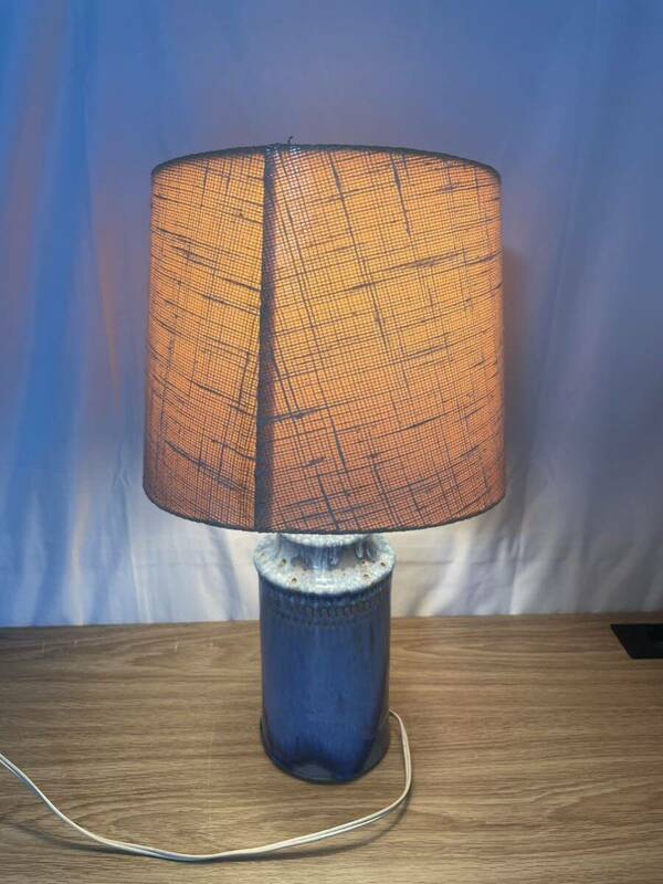 北欧 照明 ヴィンテージ　テーブルランプ　アンティーク インテリア 陶器 ランプ 現状品 ■FR2509