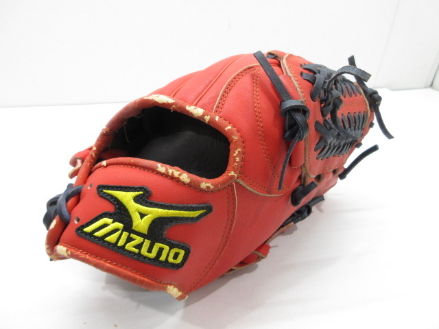 n77126-ty ジャンク★MIZUNO 右投用グローブ World Ｗｉｎ [115-240521]