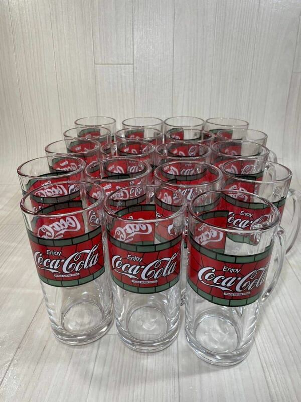 コカコーラ ジョッキ グラス コップ 20オンス Coca-Cola 昭和レトロ 当時物 デッドストック品