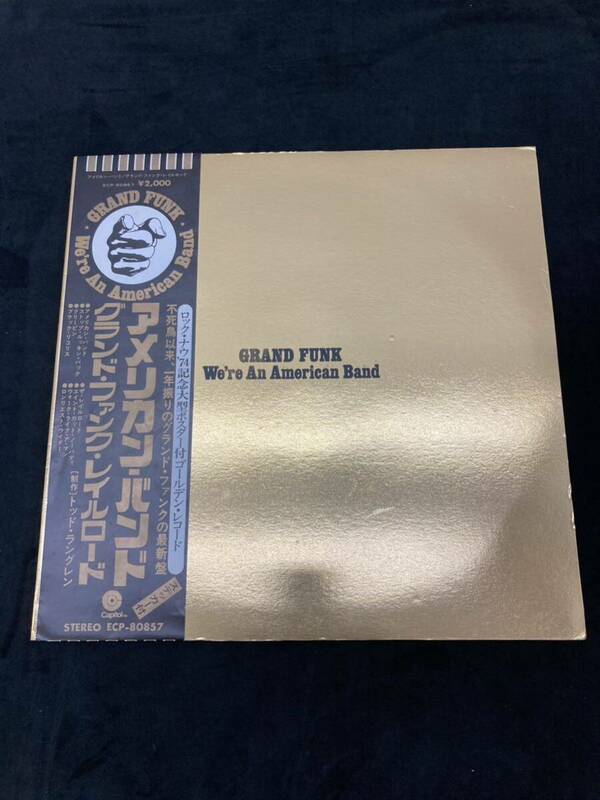 LP レコード GRAND FUNK グランドファンク レイルロード We’re An American Band ゴールデンレコード 帯付 yl-2