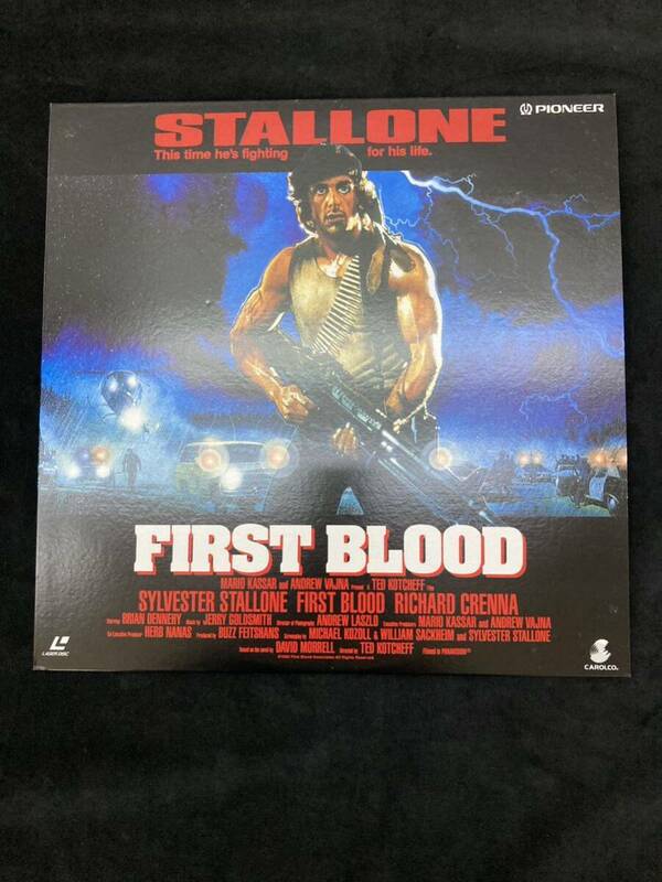 LD レーザーディスク FIRST BLOOD SYLVESTER STALLONE シルベスタースタローン Pioneer パイオニア　yl-2