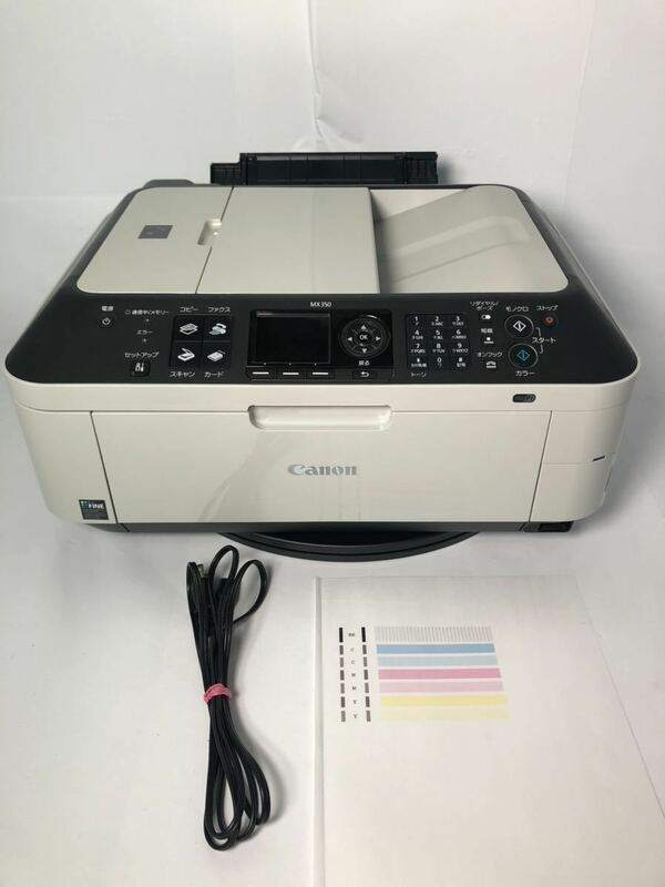 希少稼働品/動作確認済●Canon PIXUS MX350 ビジネスFAXインクジェット複合機 有線・無線