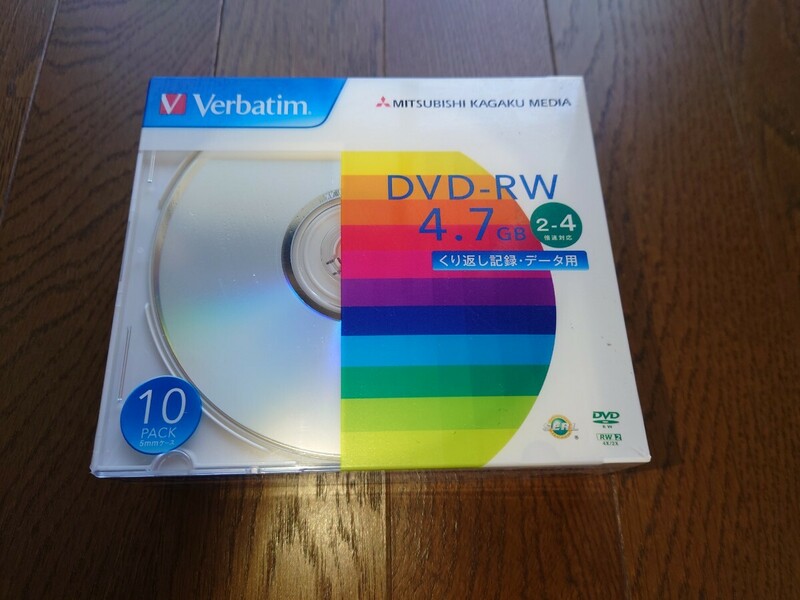 Verbatim DVD-RW 10枚パック　DHW47Y10V1 未開封　