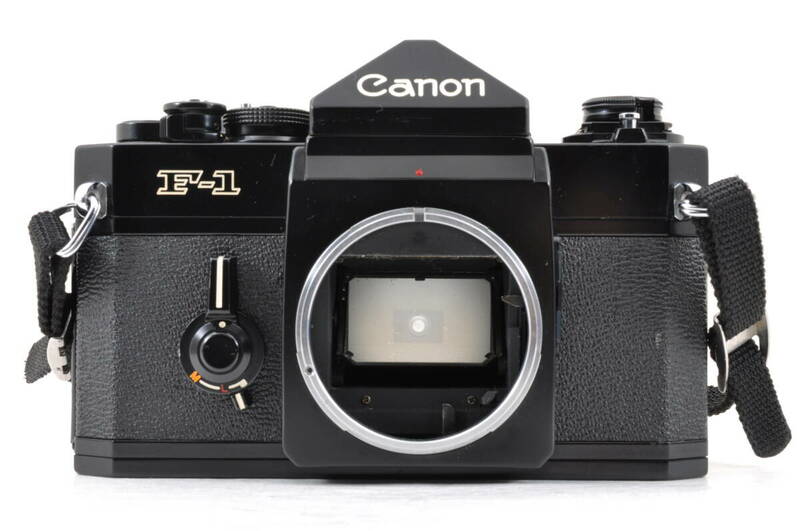 [KRK29]キヤノン F-1 後期モデル フィルム一眼レフカメラ ブラックボディ本体 フィルムカメラ Canon