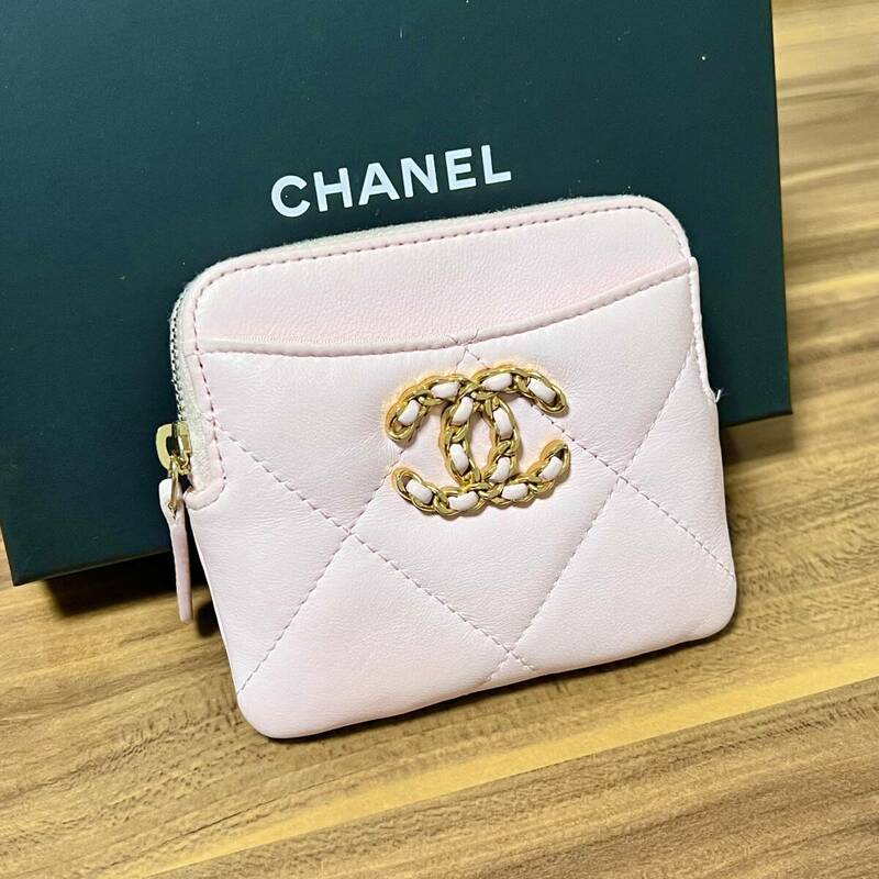 ★美品 30番台★シャネル CHANEL19 ディズヌフ 財布 コインケース コインパース 小銭入れ ミニ財布 ディズヌフ