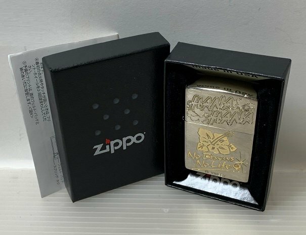 HANA HANA　Zippo -No Biscus No Life-　パチスロ ”ハナハナ”シリーズ　ライター　GENUINE Zippo PRODUCT