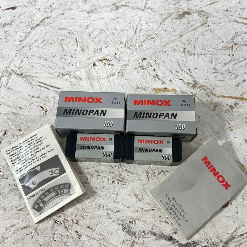 8 2本セット 未使用 ミノックスフィルム MINOX　MINOPAN 100 36 8×11 100/21 期限不明