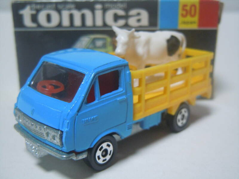 ☆トミカ 50-1-7 トヨタハイエース牧場トラック:TOYOTA HIACE FARM TRUCK(ライトブルー/黄荷台/赤座席/1Hホイール/グリルA)超入手困難品！