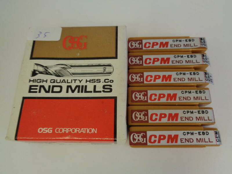 超硬エンドミル OSG CPM-EBD R1×2 6本セット 未使用品 管理ZI-LP-35