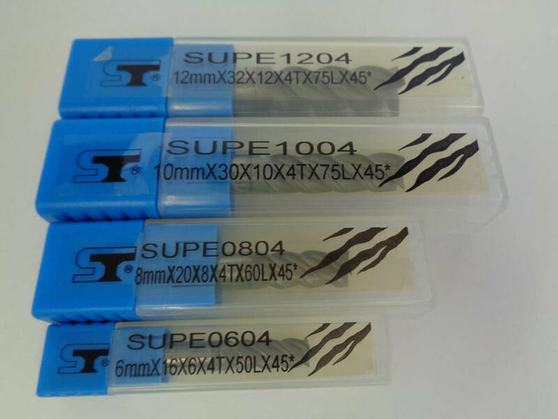 超硬エンドミル SPEED TIGER スピードタイガー SUPE1204 SUPE1004 SUPE0804 SUPE0604 4点セット 未使用品 管理ZI-LP-55
