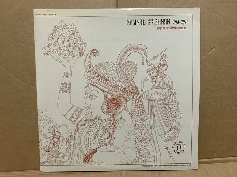 US 2LP+日本語解説付き　Ramnad Krishnan / Vidwan (Songs Of The Carnatic Tradition) 南インド古典声楽の真髄