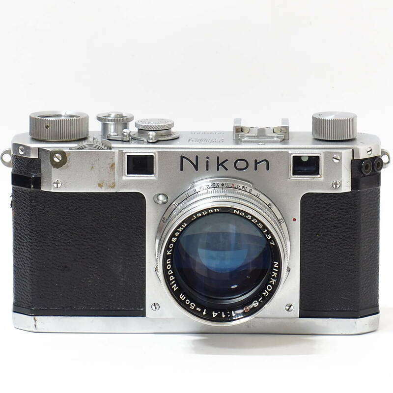 Nikon S B:No.60911001 8 Digit Number NIKKOR-S.C 5cm F1.4 NIPPON KOGAKU TOKYO 貴重8桁ナンバー 50mm 付 希少なニコン 歴史遺産 激安