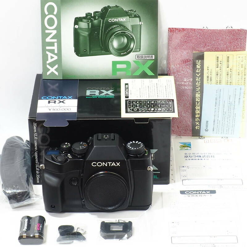 CONTAX RX Body No,025415 Made in JAPAN by KYOCERA コンタックス/ヤシカ マウント 未使用で保管 付属品完備 極上美品！京セラ 1994年発売