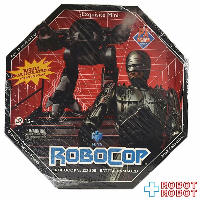 ハイヤトイズ ロボコップ ロボコップ VS ED-209 バトルダメージ 1/18 アクションフィギュア 2パック 限定 Hiya Toys ROBOCOP ROBOCOP VS ED