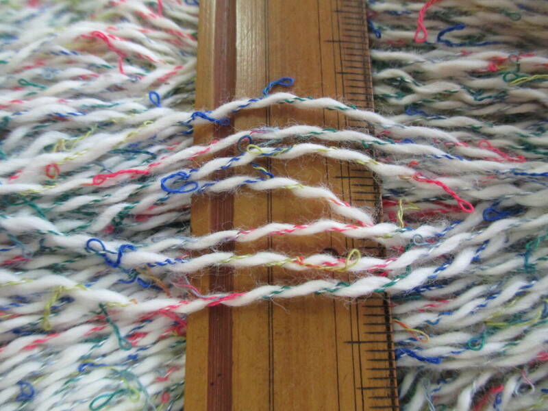 1791 糸 ◆　長期保管品 ②　1/4　コットン68% アクリル20% レーヨン12%　かせ　少々汚れあり　(注)　◆　編み物などに