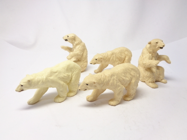 BRITAINS Polar Bear Figure ブリテン シロクマ フィギュア 5体セット 送料別 