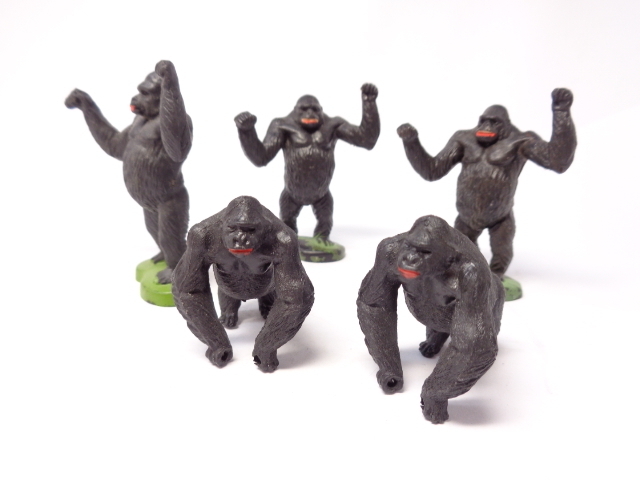 BRITAINS Gorilla Figure ブリテン ゴリラ フィギュア 5体セット 送料別