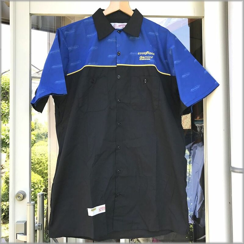 ★グッドイヤー　レッドキャップ　デッドストック　半袖シャツ　size L　アメリカ買付★検 goodyear gemini 