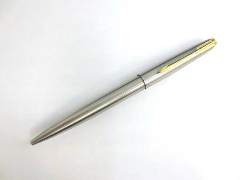 【5-96】PARKER パーカー ボールペン シルバー ゴールド ノック式 ペン 筆記用具 