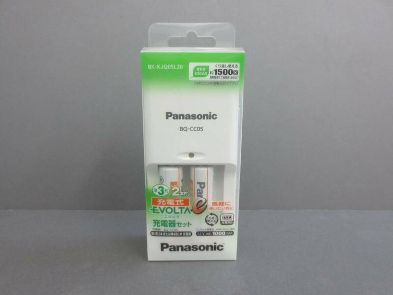 【5-120】Panasonic パナソニック BQ-CC05 充電式 EVOLTA エボルタ 充電器セット