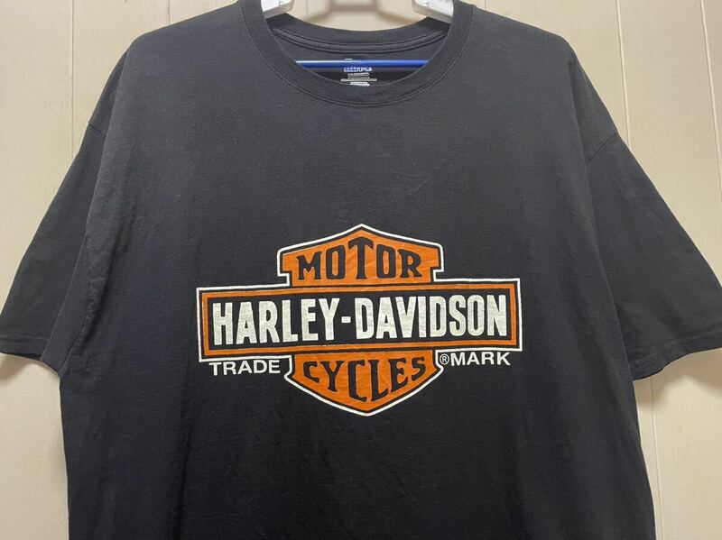 HARLEY DAVIDSON ハーレーダビッドソンロゴ両面プリント Tシャツ 2XLヘインズ古着