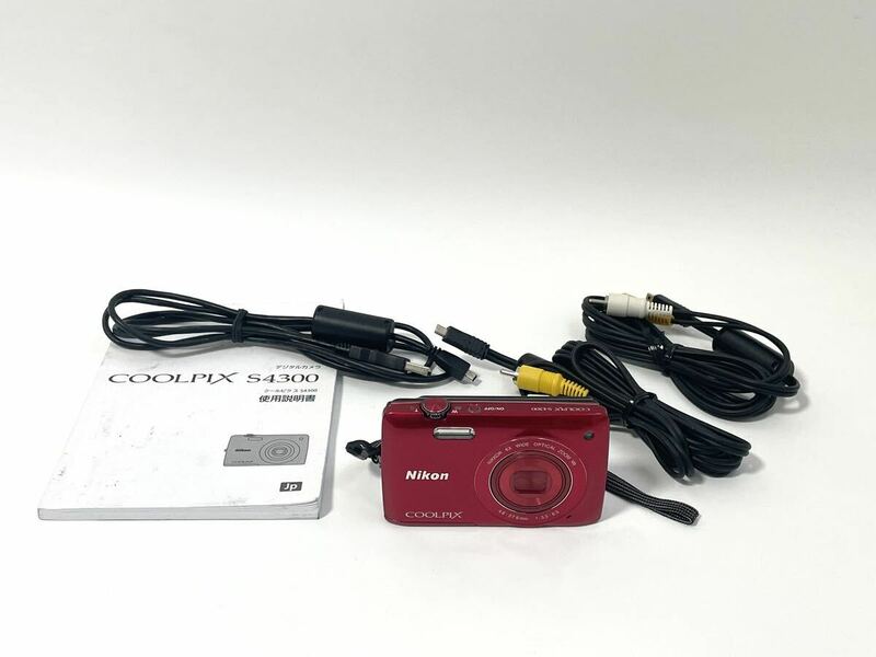 【美品】 Nikon ニコン COOLPIX S4300 コンパクトデジタルカメラ 取説付き デジカメ クールピクス 