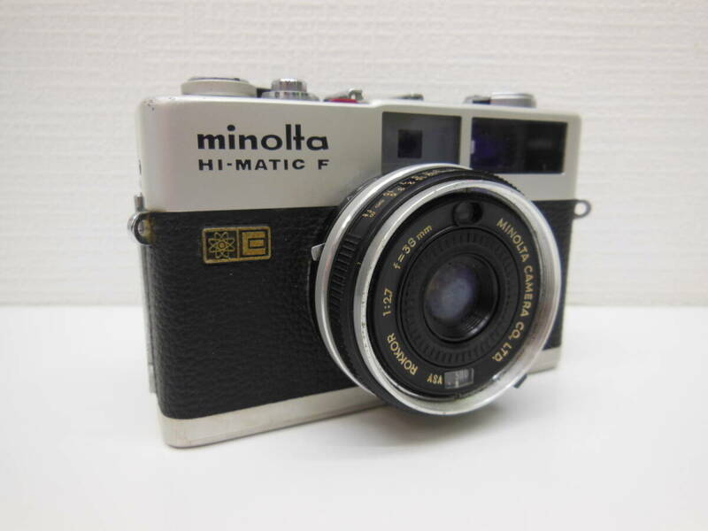 カメラ祭 ミノルタ HI-MATIC F ROKKOR 1:2.7 f=38mm 作動未確認 minolta フィルムカメラ ジャンク 部品取り等に