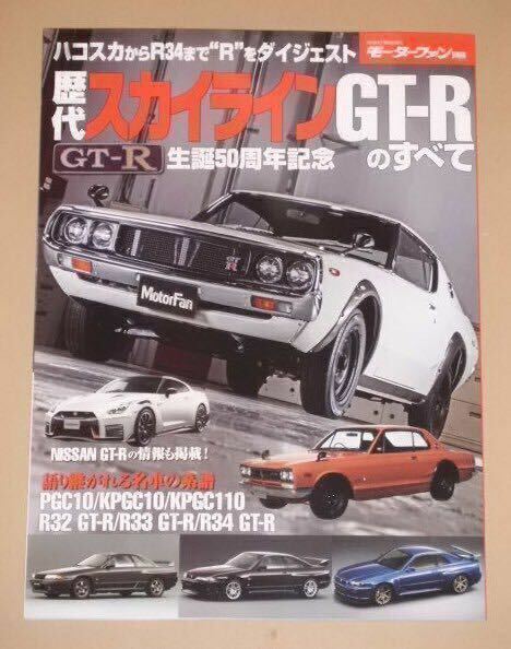 歴代日産スカイラインGT-R のすべて(PGC10 / KPGC10 / KPGC110 / R32 GT-R / R33 GT-R / R34 GT-R）。