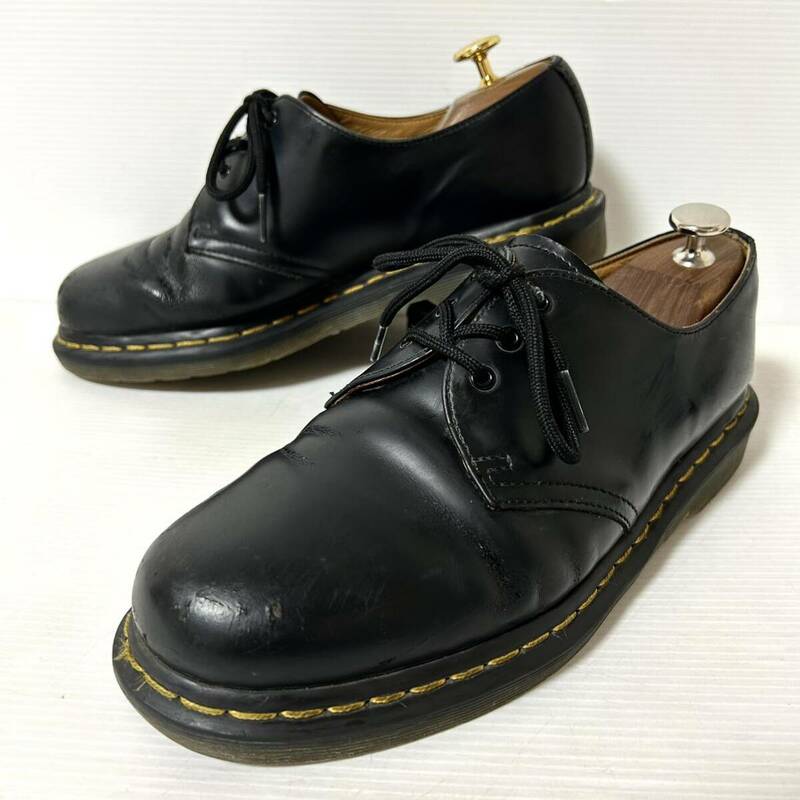 Dr.Martens ドクターマーチン 1461 プレーントゥ 3ホール 革靴 レザーシューズ US8 26cm ブラック ＊N