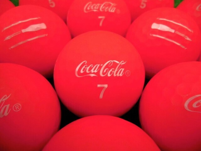★良質美品★コカ・コーラ『Coca Cola』2023年モデル マットレッド 20個 ロストボール★