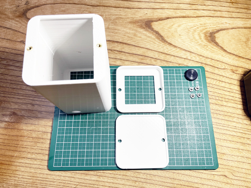 45角穴ボックス 3Dプリント品 （温調計などに最適）