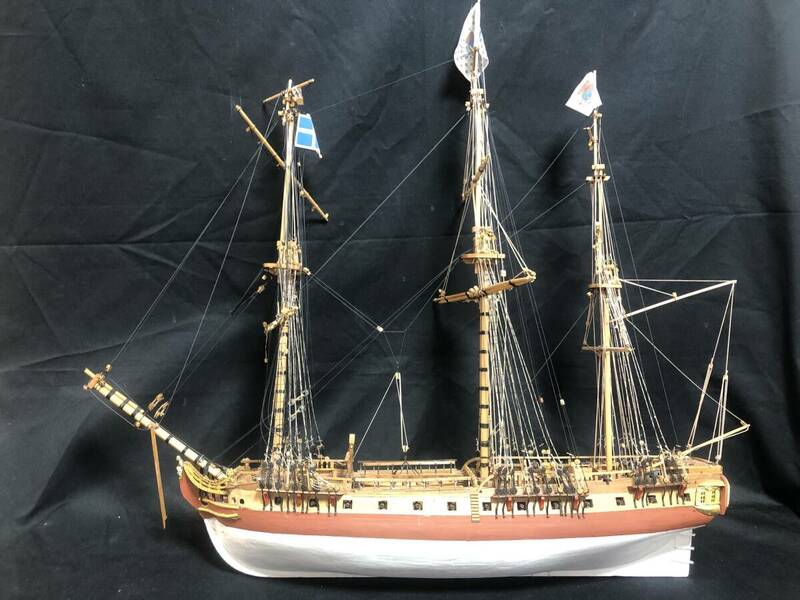 世界の帆船 18世紀スペイン戦艦 船 精密模型 帆船 木製 ハンドメイド