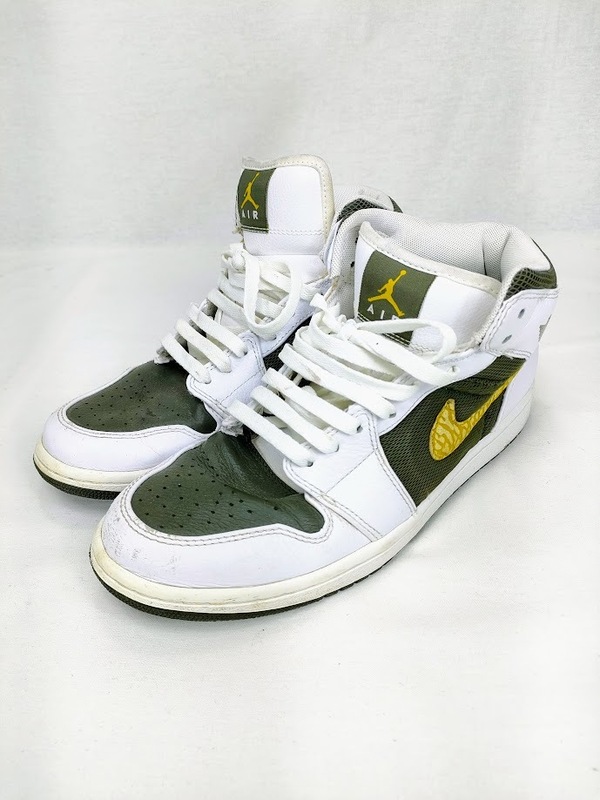 超希少【 NIKE JORDAN1 white peat moss cargo khaki 】 ナイキ ジョーダン1 ホワイト ピート モス カーゴ カーキ JORDAN ジョーダン レア