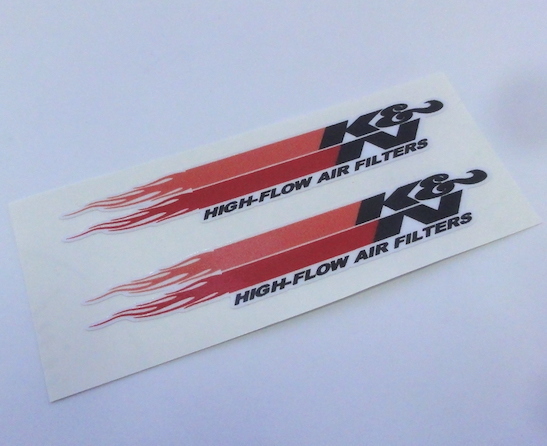 K&N performance filters ステッカー K&N デカール 2枚セット