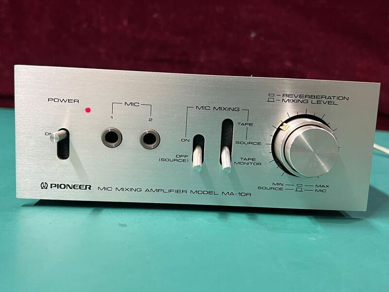 PIONEER MIC MIXING AMPLIFIER MA-10R マイクミキシングアンプ 音出OK (60s)