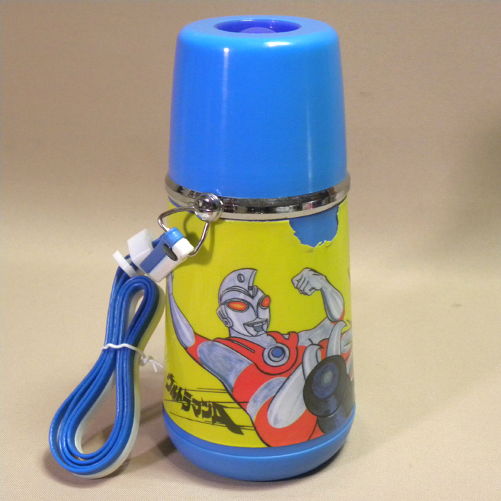 【未使用 新品】1970年代 当時物 ウルトラマンA 子供用 水筒 ( 古い 昔の ビンテージ 昭和レトロ 雑貨 70's Vintage Ultraman )
