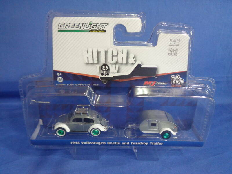 ■グリーンライト　1/64　HITCH＆TOW　１９４８　フォルクスワーゲンビートル　グリーンマシーン