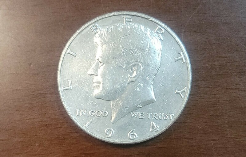 アメリカ 硬貨 銀貨 ケネディ コイン ハーフダラー 50セント アンティーク ヴィンテージ シルバー ダラー 古銭 1964年