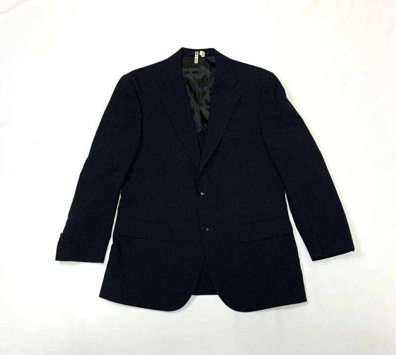 GEAR // (春夏) 背抜き 長袖 シングル テーラード ジャケット 薄手 (黒系) サイズ 96AB5