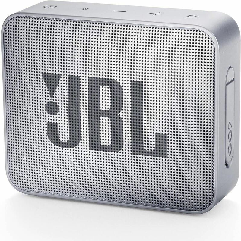 JBL GO2 Bluetoothスピーカー IPX7防水/ポータブル/パッシブラジエーター搭載 グレー JBLGO2GRY 【国内正規品】シルバー