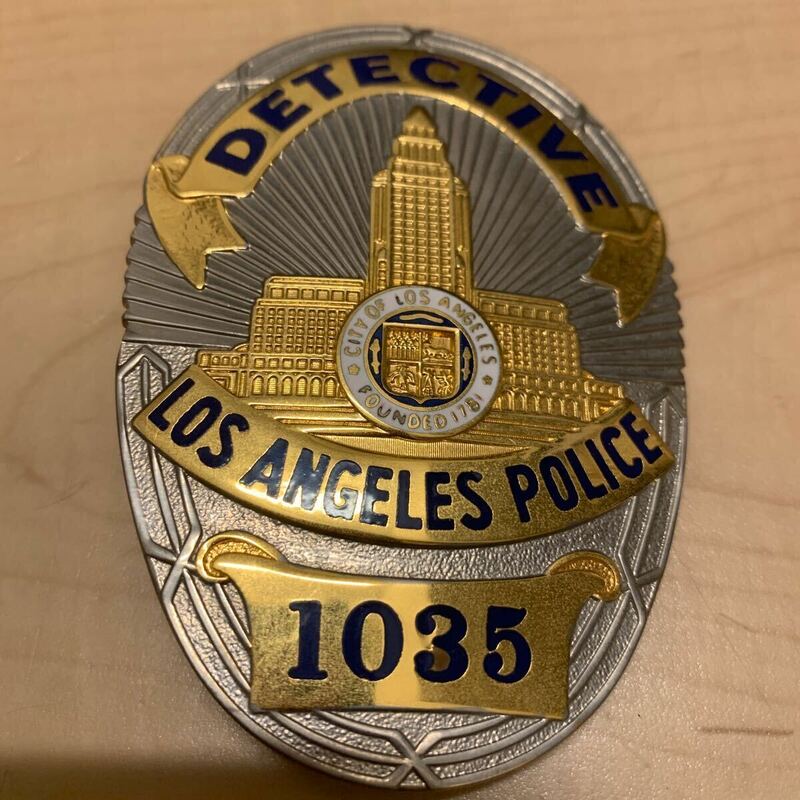 LAPD レプリカ ロサンゼルス市警察 ポリスバッジ ロス市警 刑事ランク Detective