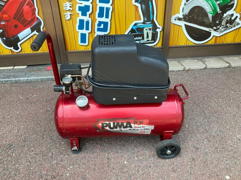 藤原産業 PUMA エアーコンプレッサー SR-102 / 部品欠品