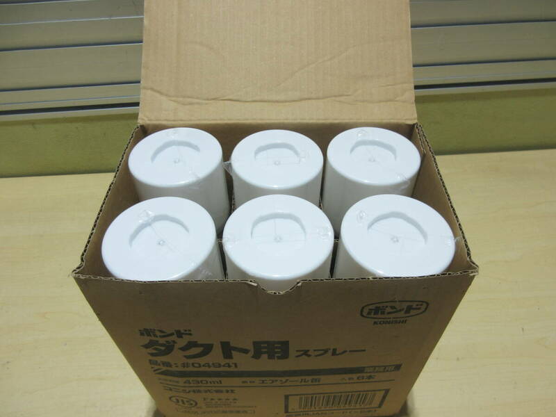 NT051908　未使用　コニシ　ボンド　ダクト用スプレー　#04941　NET430ml　エアゾール缶　6本入　個数あり