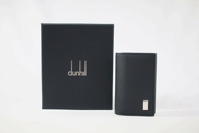 ◎ 未使用 dunhill ダンヒル 22R2P14PS001R キーケース キーホルダー 箱付き 黒 ブラック 革 レザー メンズ