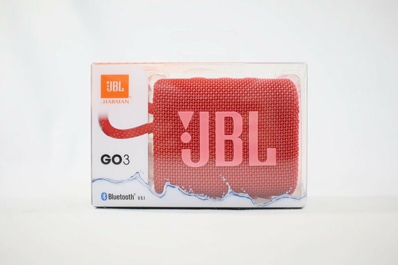 ◎ 未使用・未開封 JBL Go3 ポータブル ウォータープルーフ スピーカー レッド 防水 Bluetooth オーディオ機器 家電 ①
