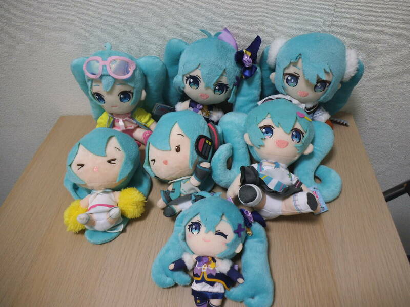 ぬいぐるみ 初音ミク TAITO プライズ　まとめて７個 タグ付