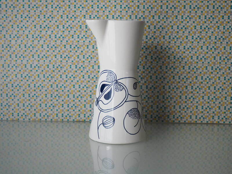 【HELBAK】ヘルバック デンマーク 陶器 ミニピッチャー フラワーベース 花瓶 難あり 250ml