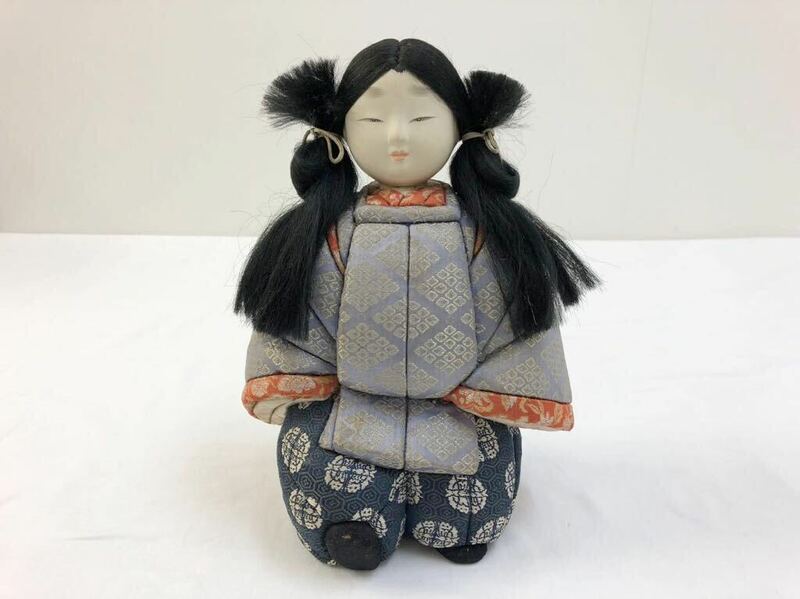 日本人形 高さ約27cm 置物 和風 アンティーク 伝統工芸