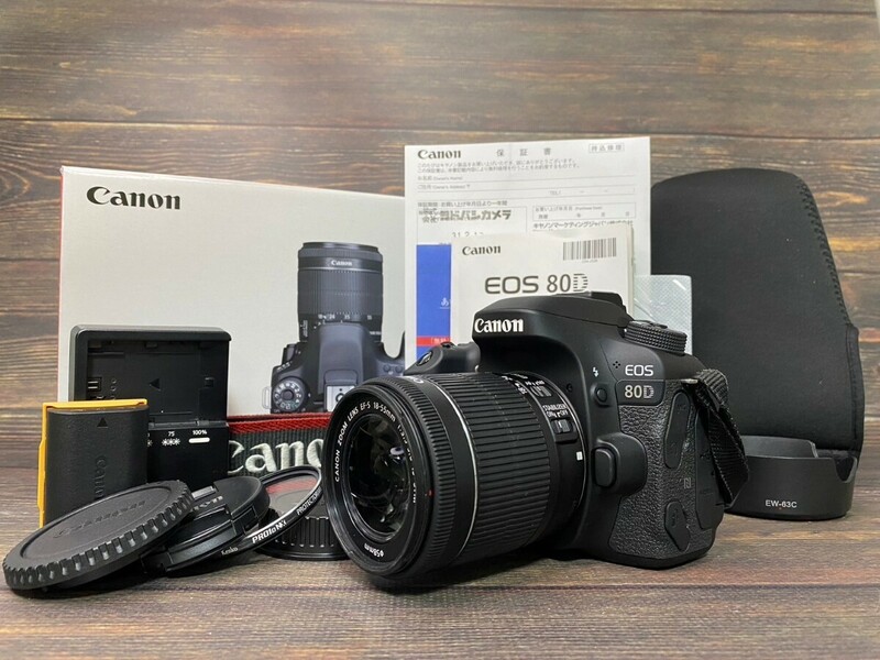 Canon キヤノン EOS 80D レンズキット デジタル一眼レフカメラ 元箱付き #7